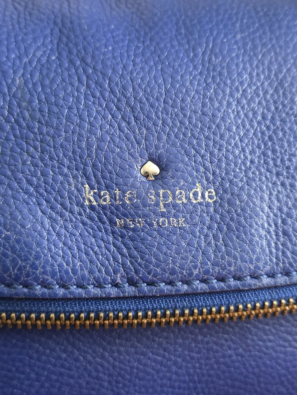 Kate Spade Cobble Hill Mini Carson Lapis Blue Leather Crossbody Bag